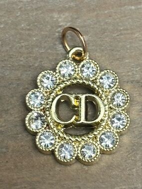 Vintage Dior, Christian Dior Metal zipper pull, Charm.